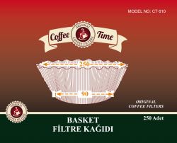 Coffee Time 250/90 Basket Filtre Kahve Kağıdı 250 Adet